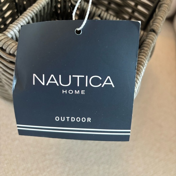 Nautica Woven Silverware Utensil Holder Caddy w Handle 4 Sections - Picture 6 of 7